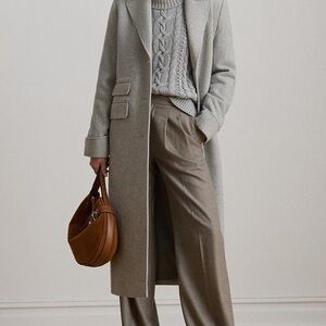 Lauren Ralph Herringbone Wool Blend Coat size 6